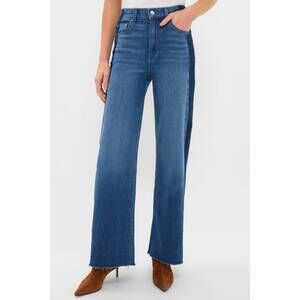 NEW LE JEAN column high-rise wide-leg jeans in american dream